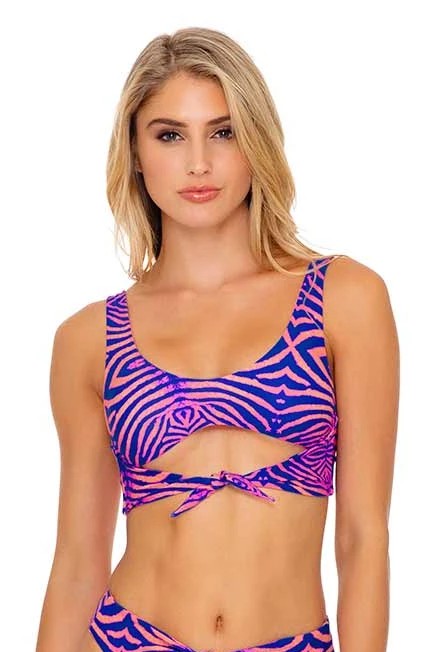 Luli Fama Puerto Aventura REVERSIBLE TIE FRONT TANK TOP